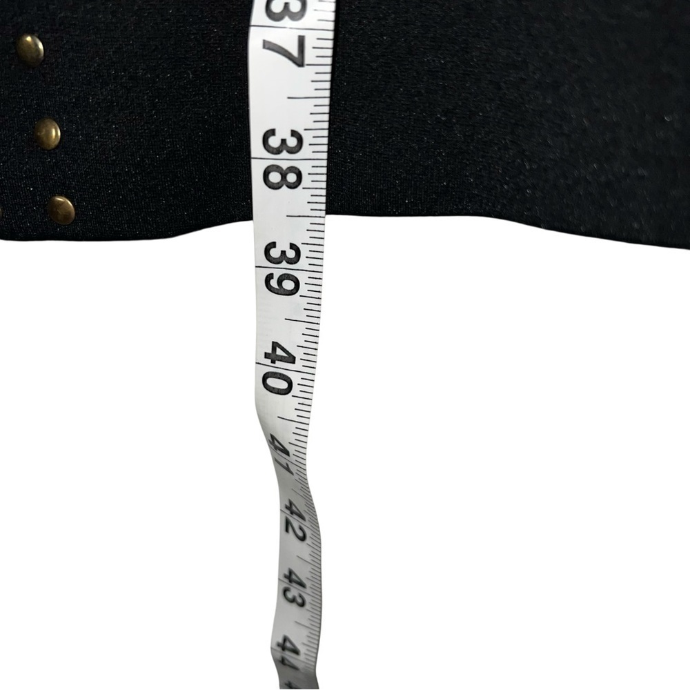 Carmen Marc Valvo Size 10 Black Studded Dress - Picture 4 of 7